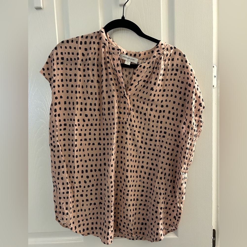 Amour Vert Renata Washable Silk Blouse